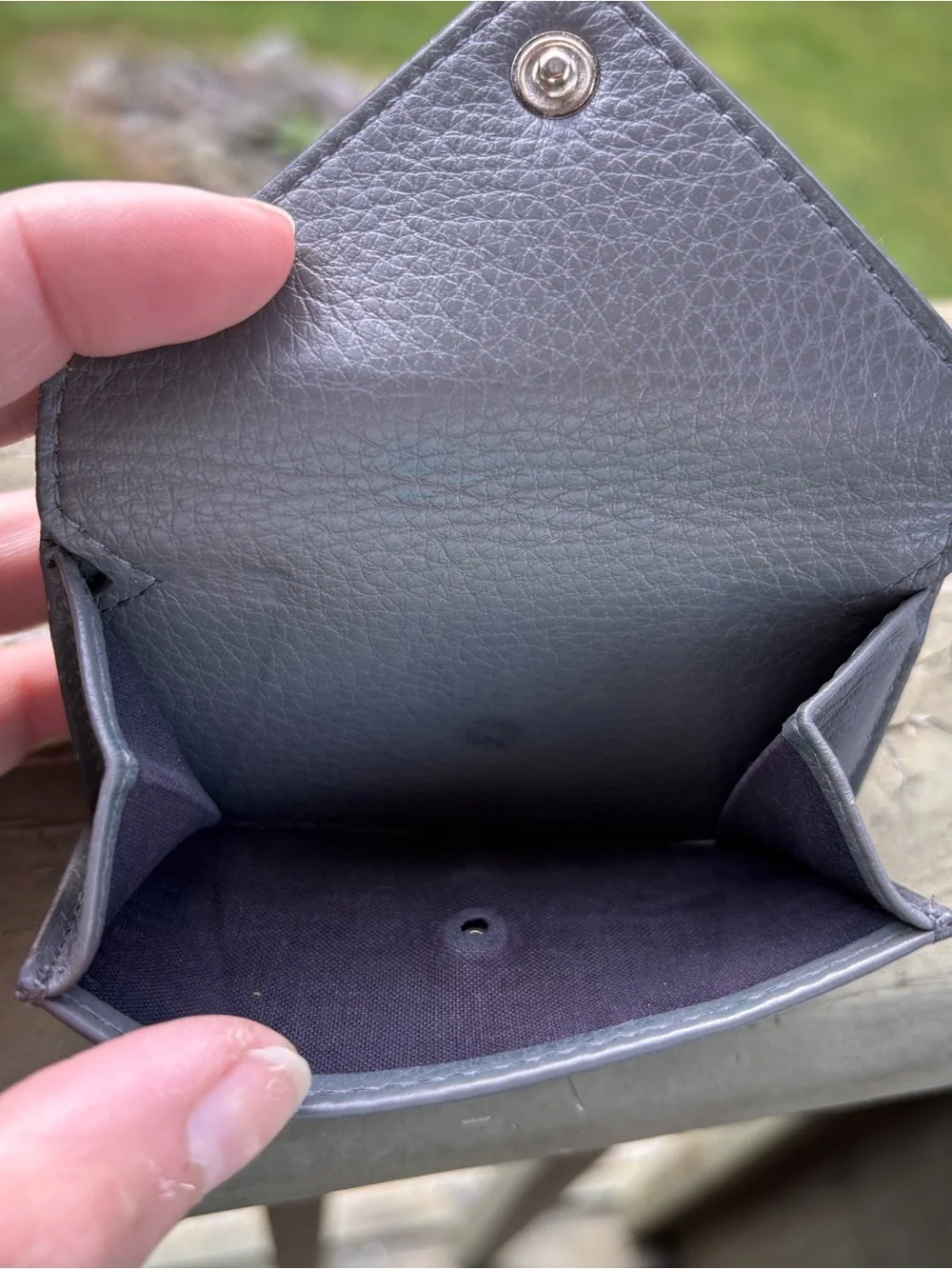 Small Balenciaga Grey Leather Wallet